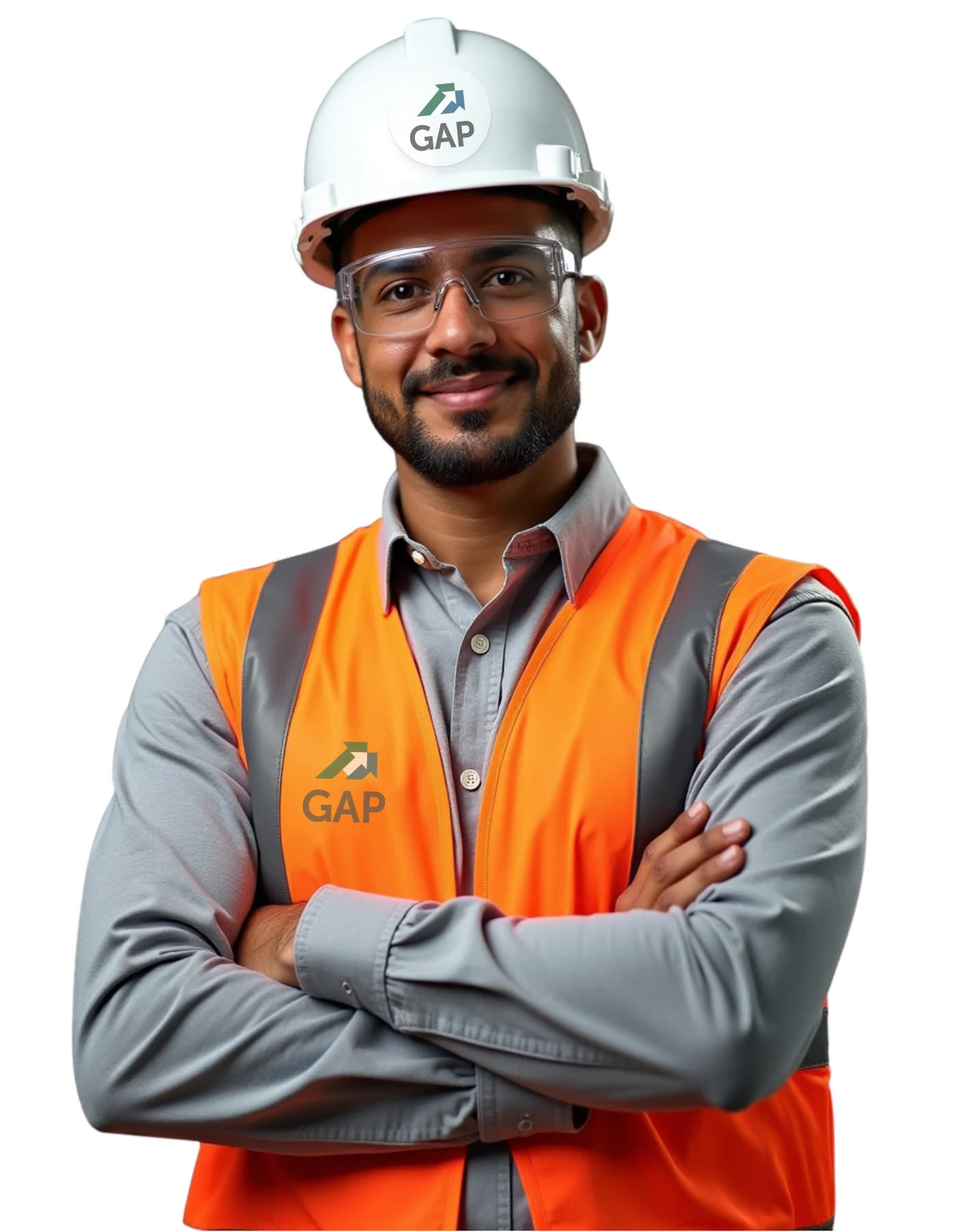 Profissional da GAP com uniforme e EPI