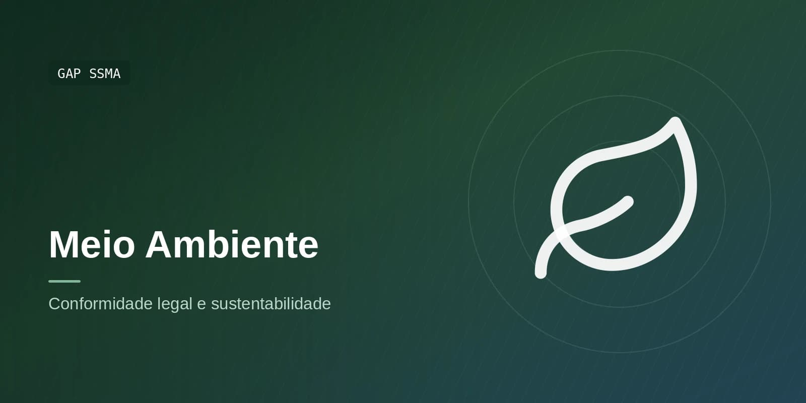 GAP SSMA — Meio Ambiente
