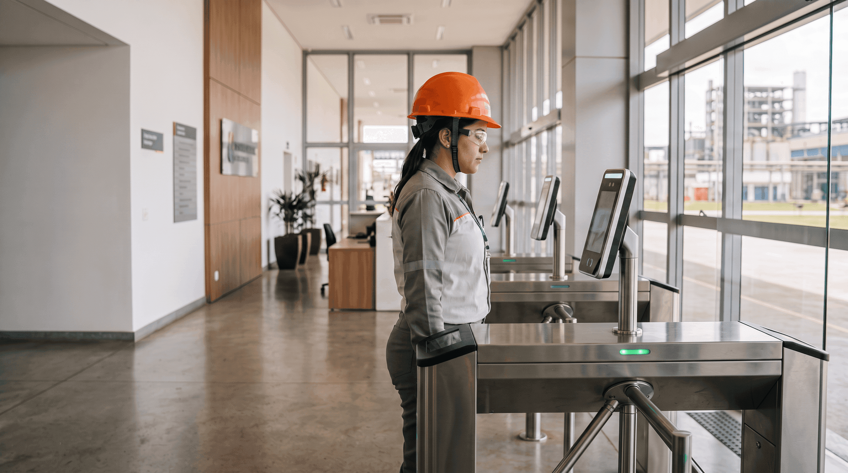 Para que serve o sistema de controle de acesso na operação industrial?